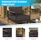 Flash Furniture Black Teak Accented Patio Chair with Cushions GM-201027-1S-CH-GG - alternate 8